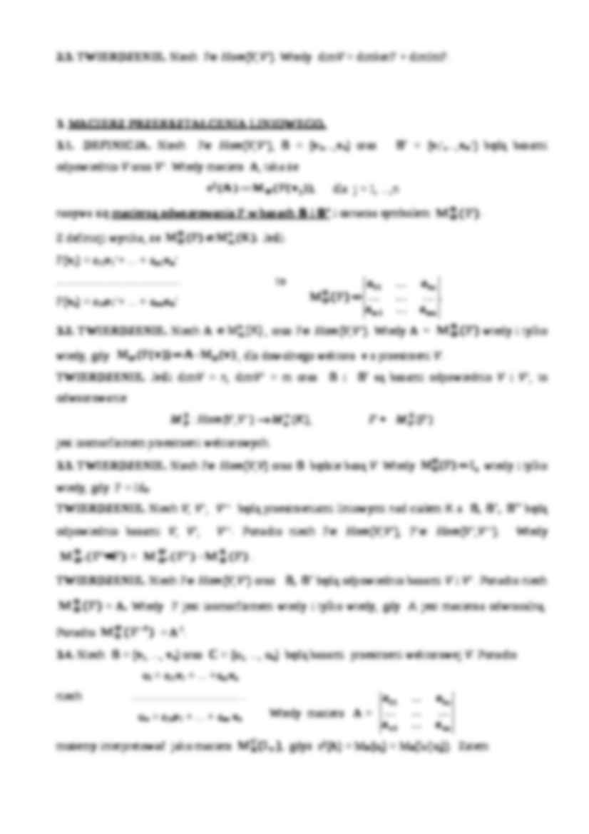 Przekształcenia liniowe - Wielomian charakterystyczny - strona 3
