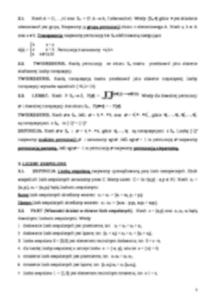 Algebra-wiadomości wstępne - strona 2