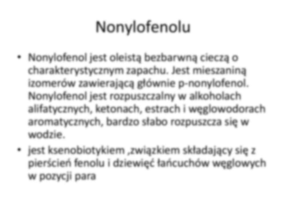 Nonylofenol w środowisku - strona 2