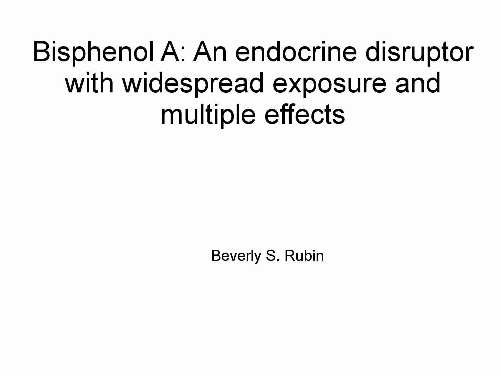 Bisphenol A - strona 1