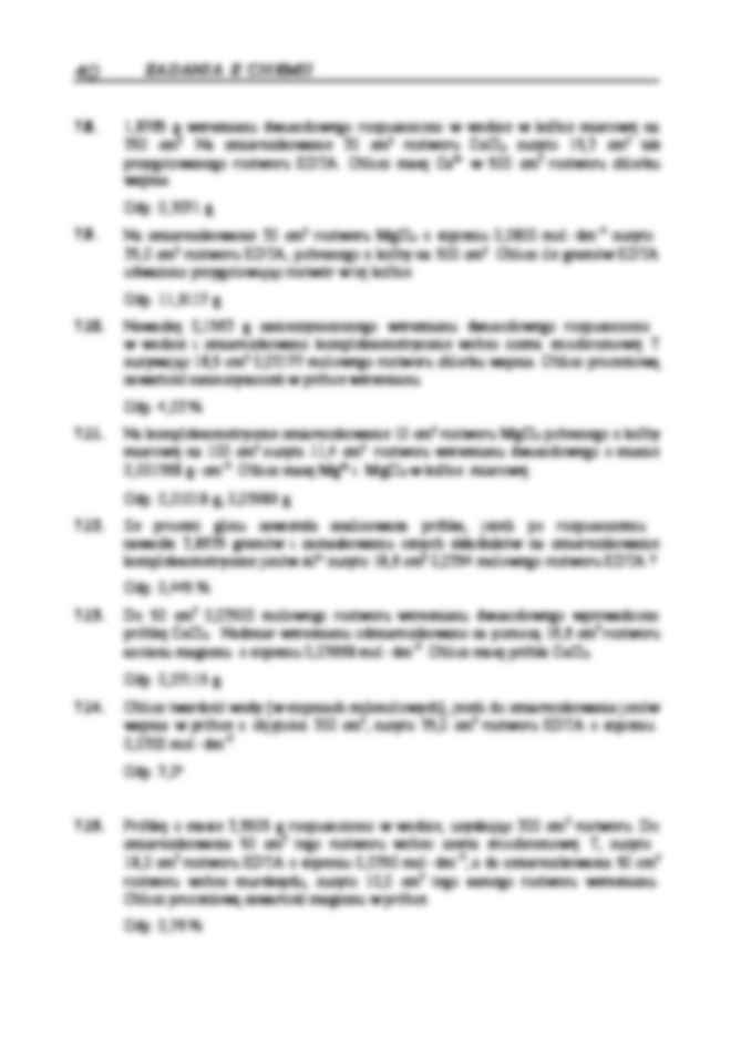 Kompleksometria - zadania z odpowiedziami - strona 2