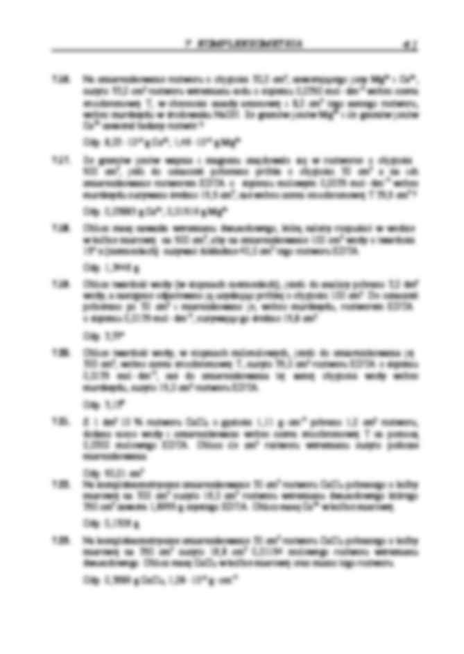 Kompleksometria - zadania z odpowiedziami - strona 3