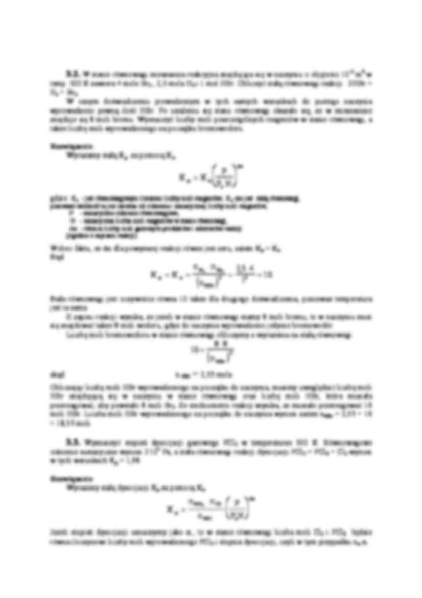 RÓWNOWAGA CHEMICZNA - zadania z rozwiązaniami - strona 2