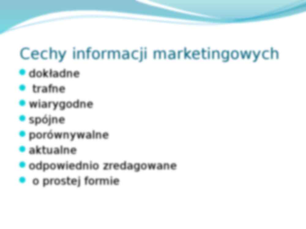 Definicja i klasyfikacja badan  marketingowych - prezentacja na podstawy marketingu - strona 3