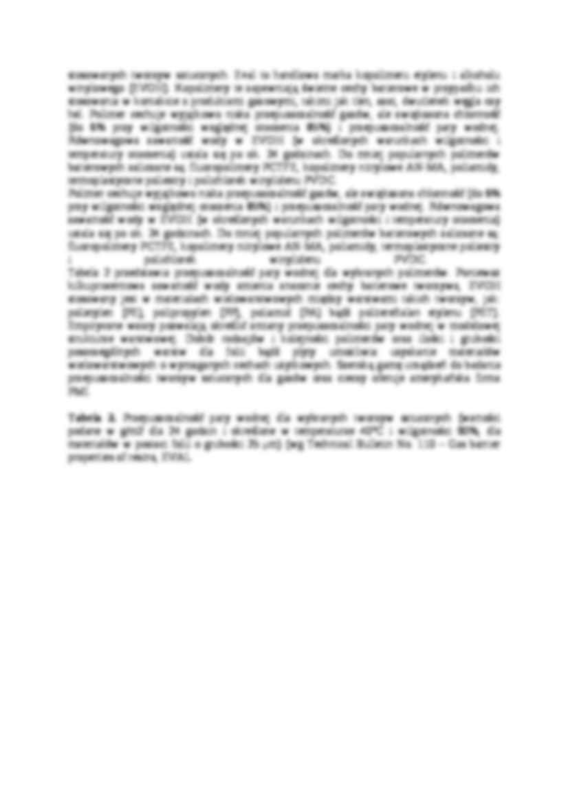 Właściwości barierowe tworzyw sztucznych i metody ich oceny - strona 2