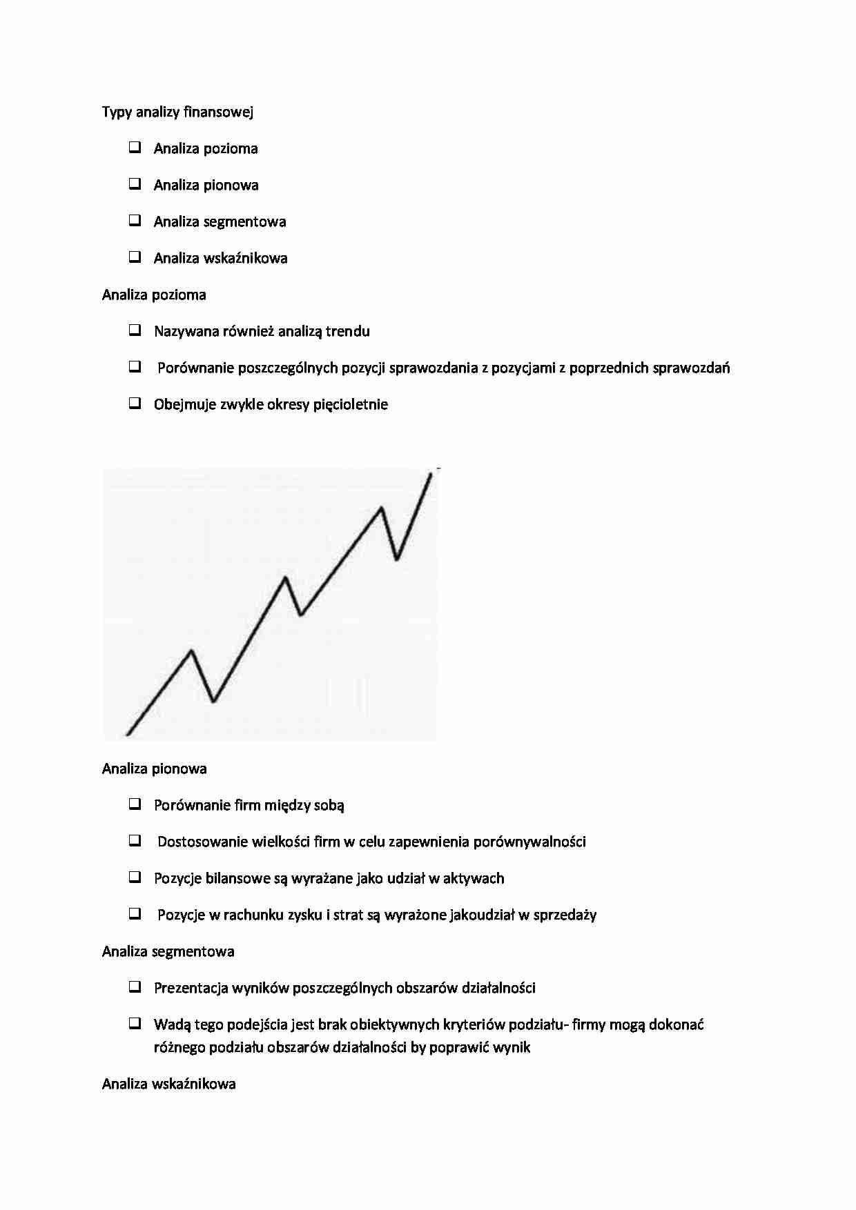 Finanse - wykład 3b -  Typy analizy finansowej - strona 1