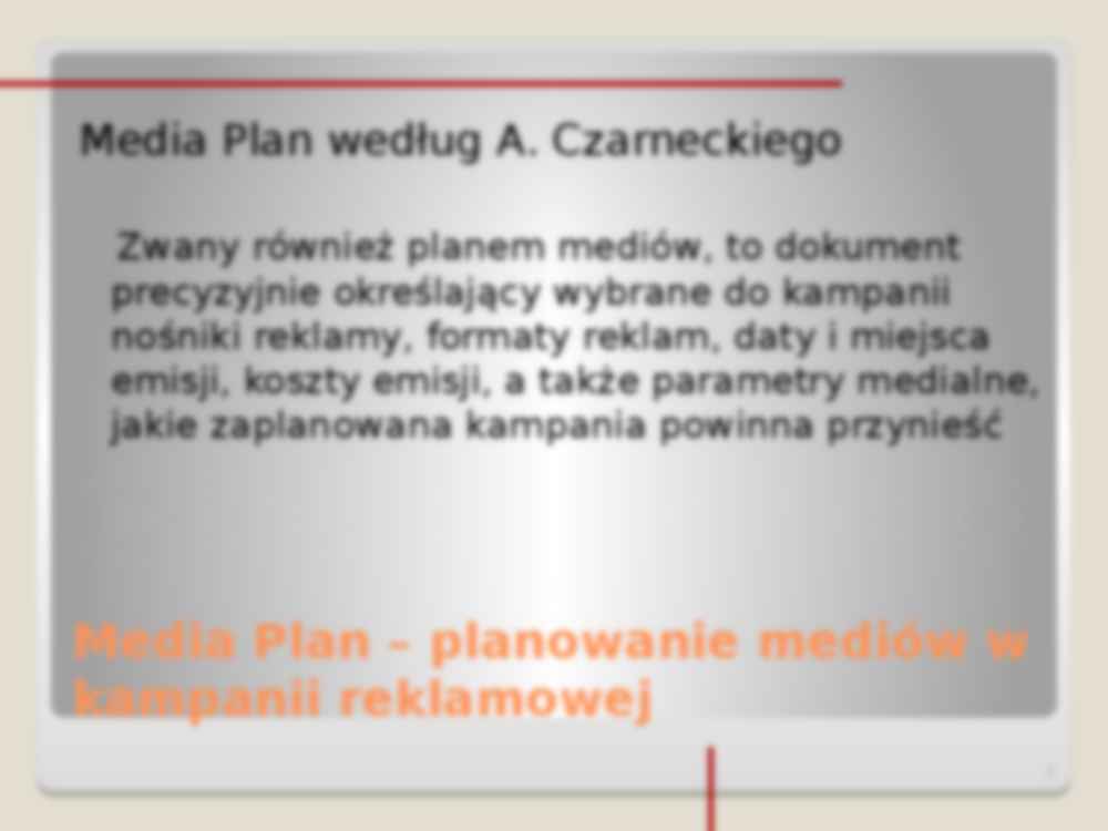 Media Plan – planowanie mediów w kampanii reklamowej - strona 2