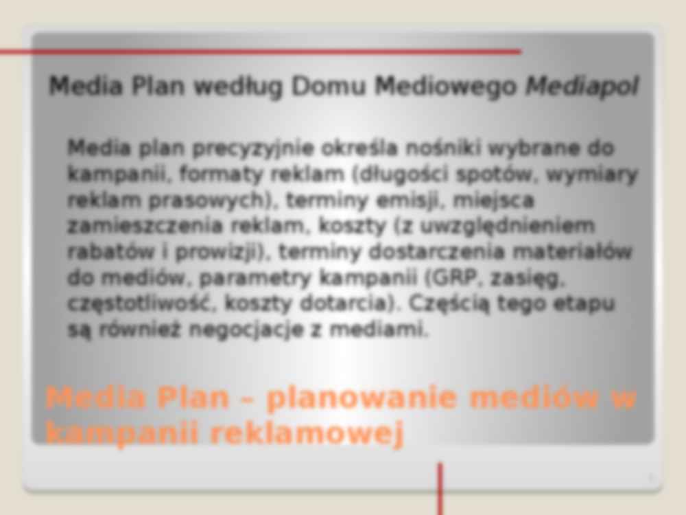Media Plan – planowanie mediów w kampanii reklamowej - strona 3