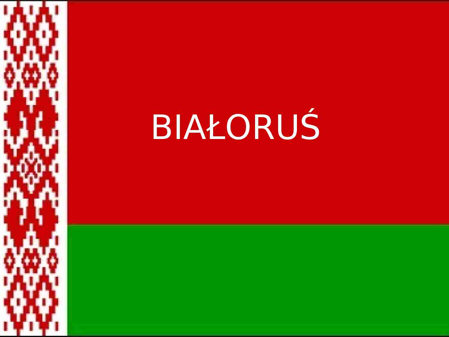 Prezentacja o Białorusi - strona 1
