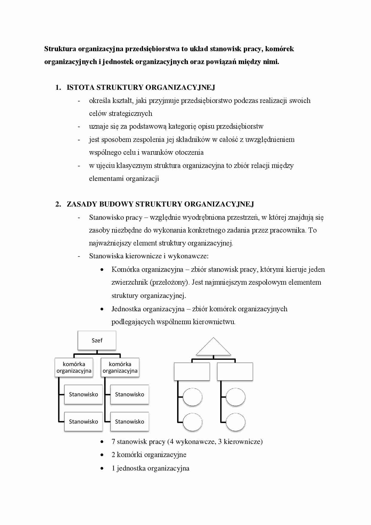 Struktura organizacyjna przedsiębiorstwa - strona 1