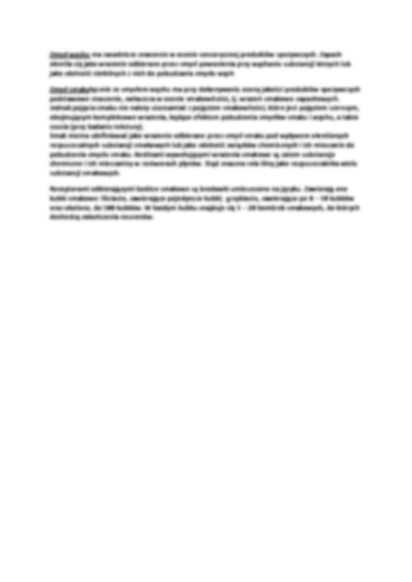 Analiza sensoryczna i ocena organoleptyczna żywności - strona 3