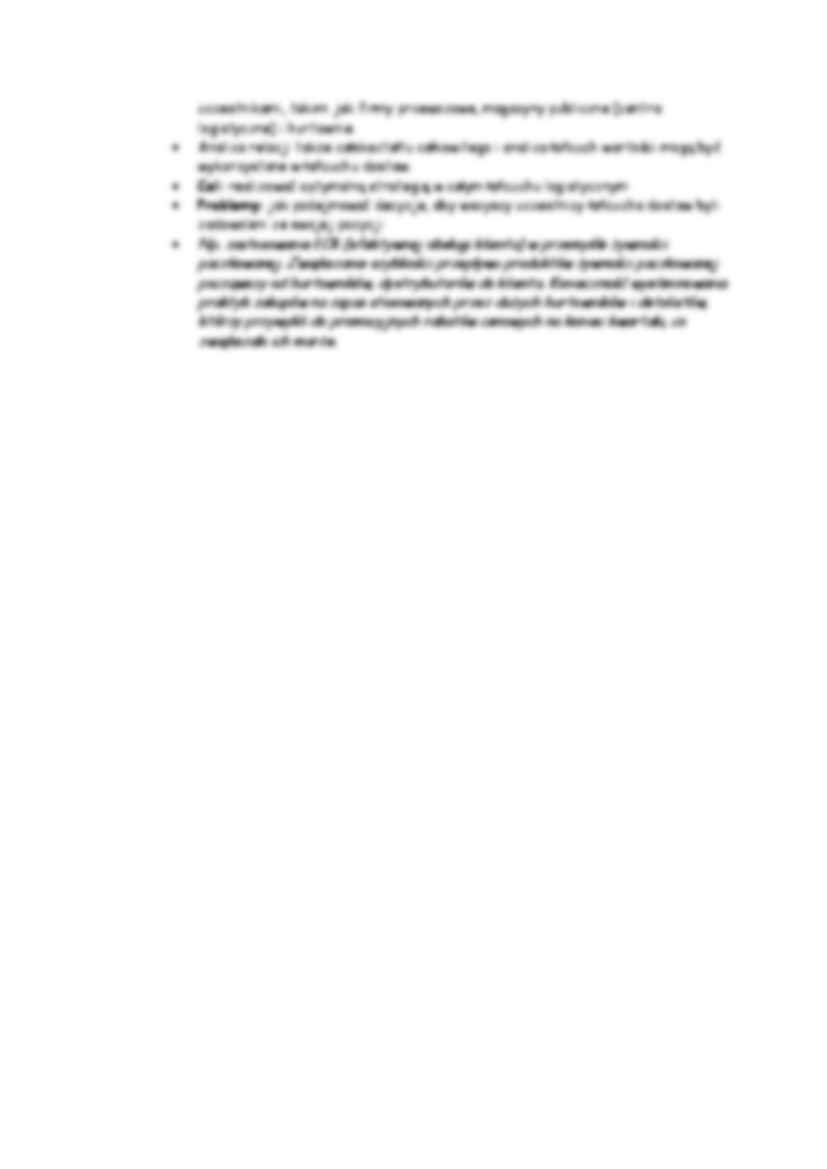 Etapy rozwoju zarządzania łańcuchem dostaw - strona 2