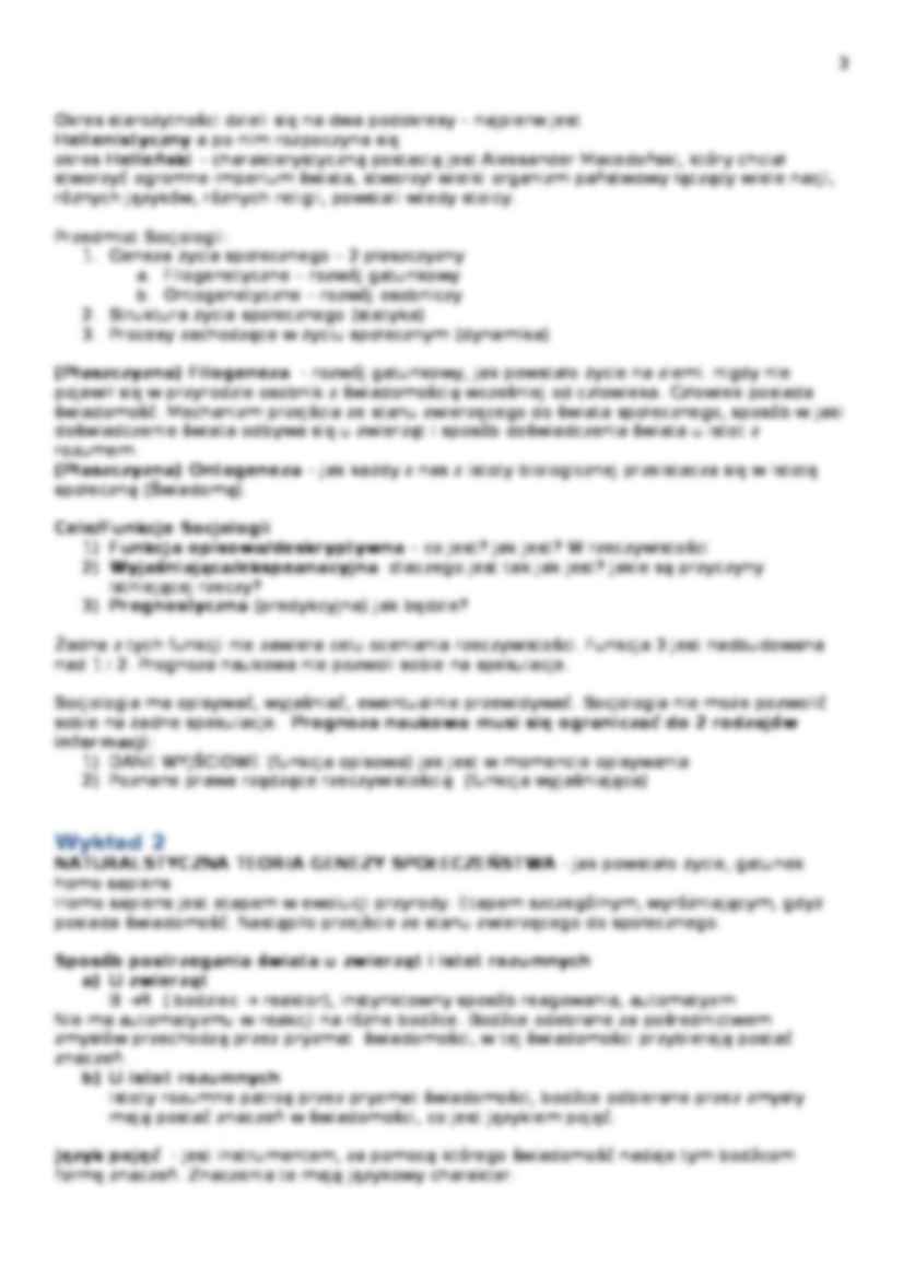 Socjologia wykłady komplet AE Katowice - strona 3