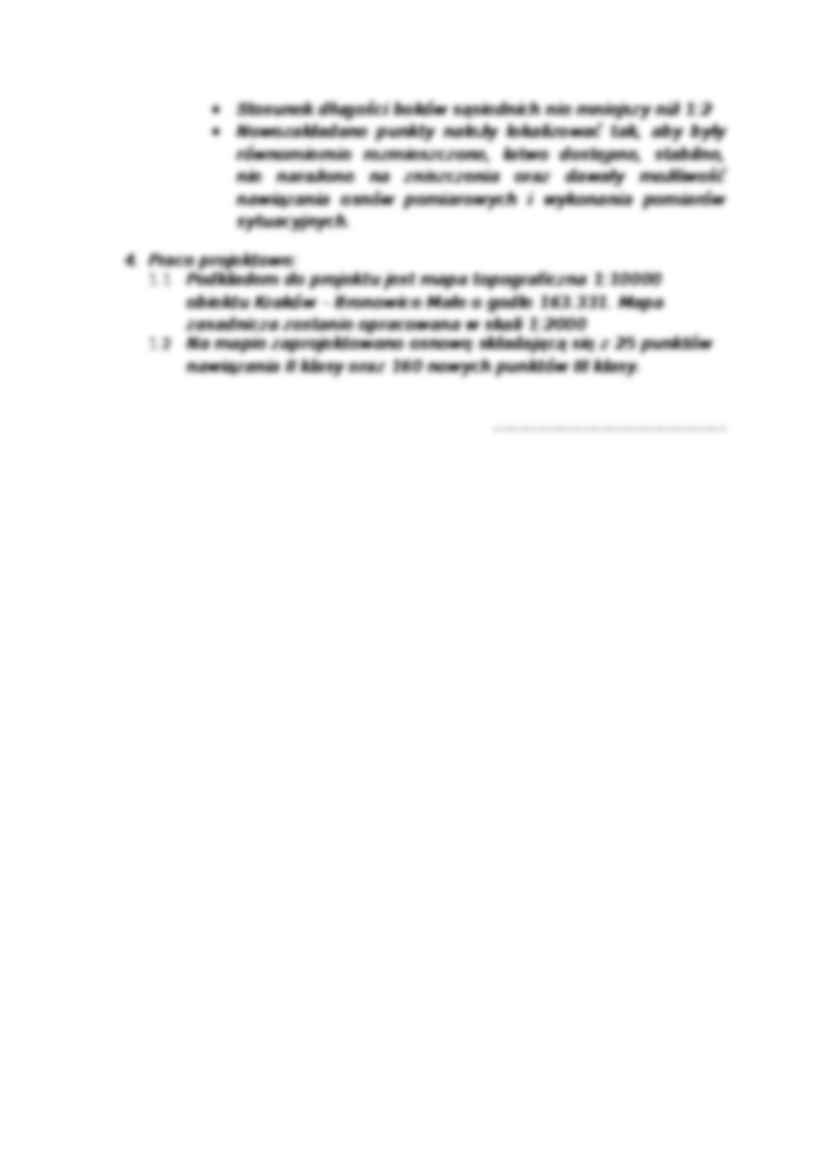 Sprawozdanie techniczne -Projekt osnowy szczegółowej III klasy - strona 2