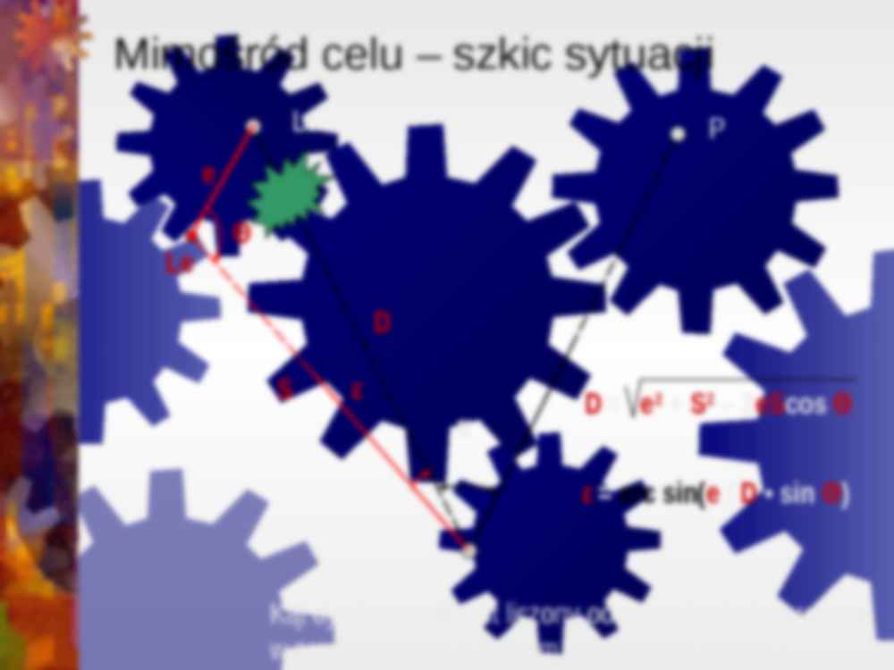 Geodezja II wykład 2: redukcje mimośrodowe - strona 2