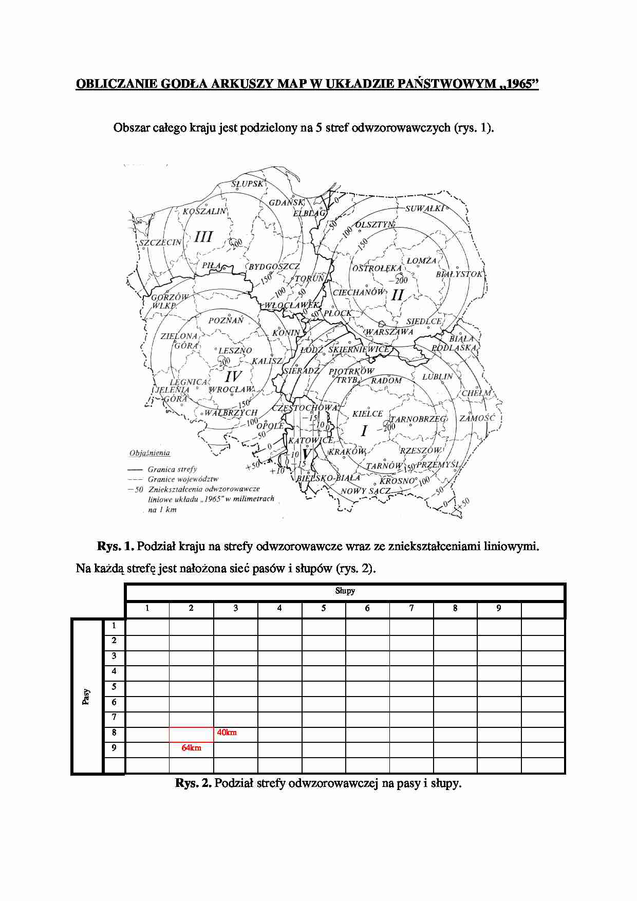 Obliczanie godła arkuszy map w układzie państwowym  - strona 1