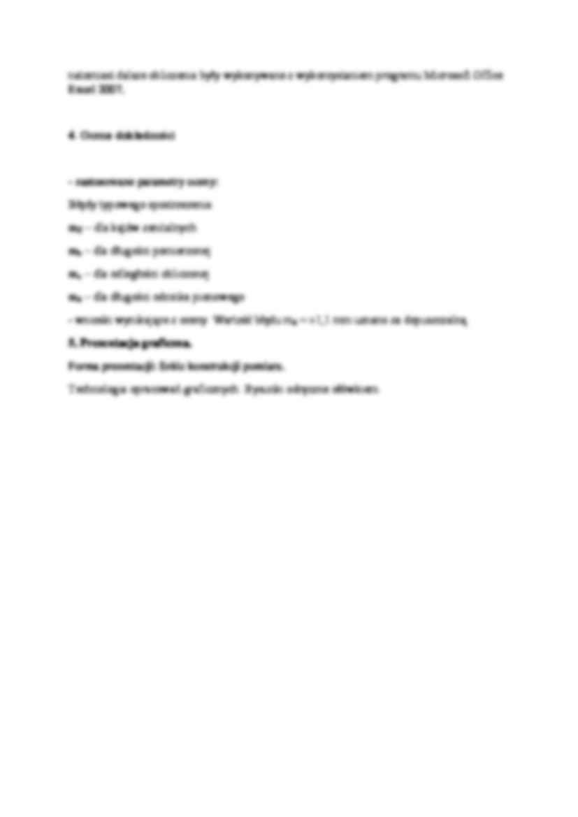 Sprawozdanie techniczne - Wyznaczenie długości odcinka pionowego niedostępnego - strona 2