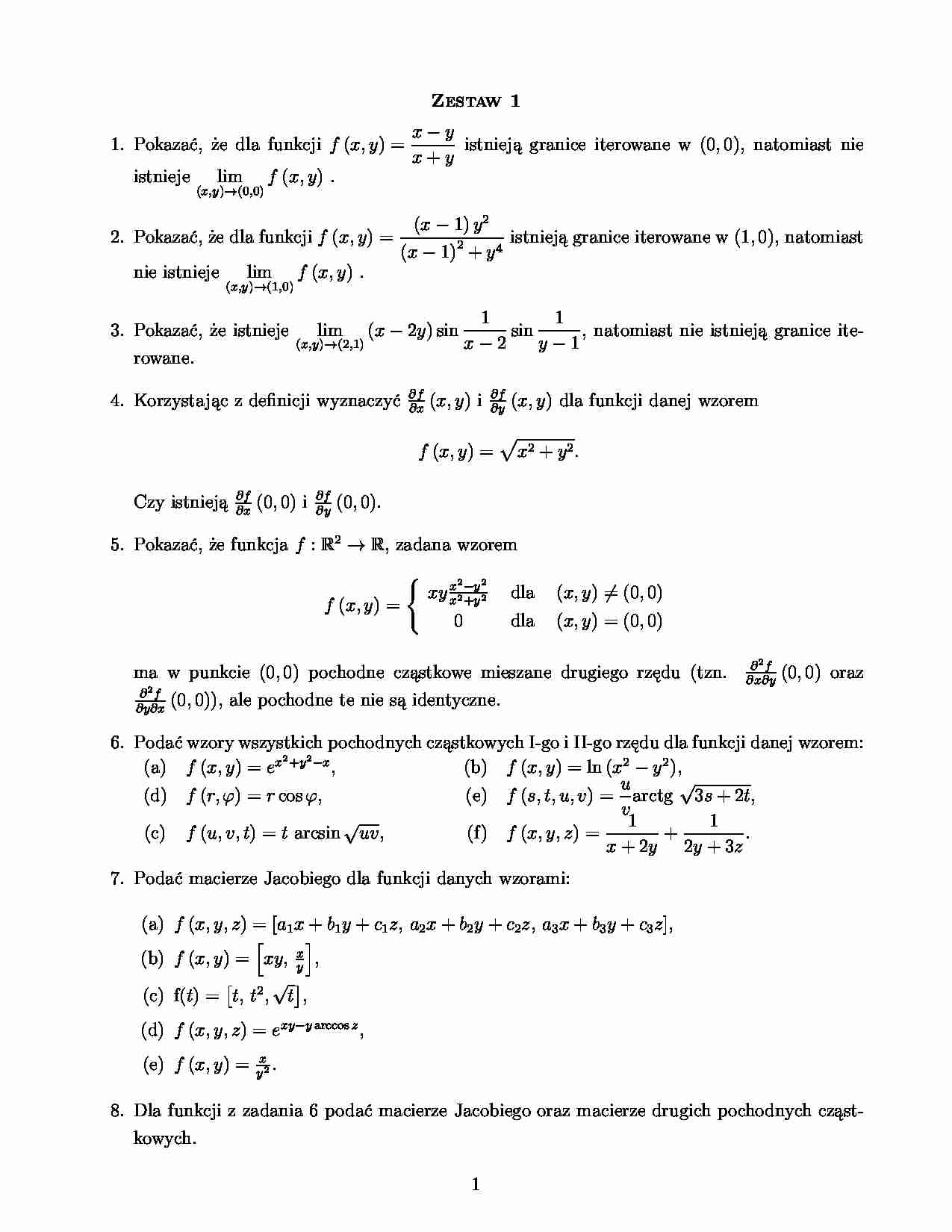 Matematyka - zadania  - strona 1