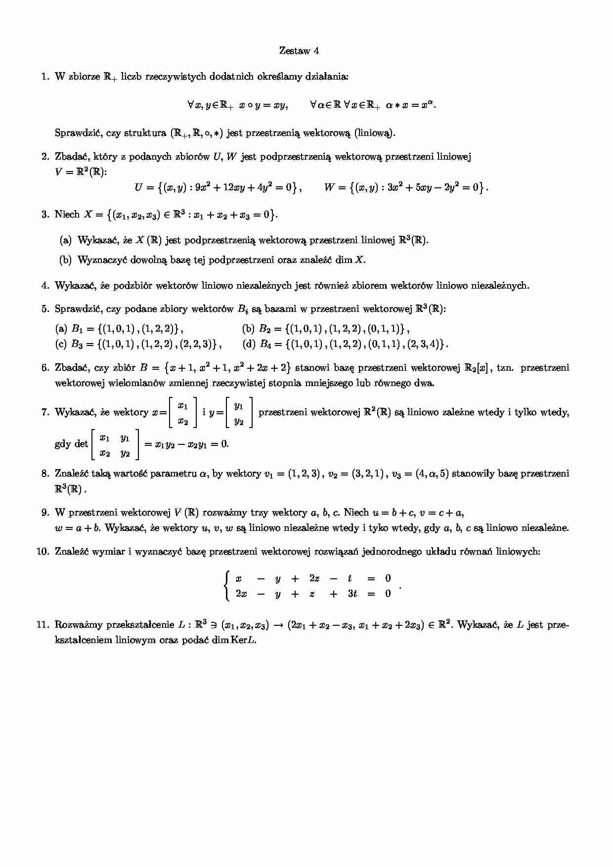 Matematyka - zestaw 4 - Podzbiór - strona 1
