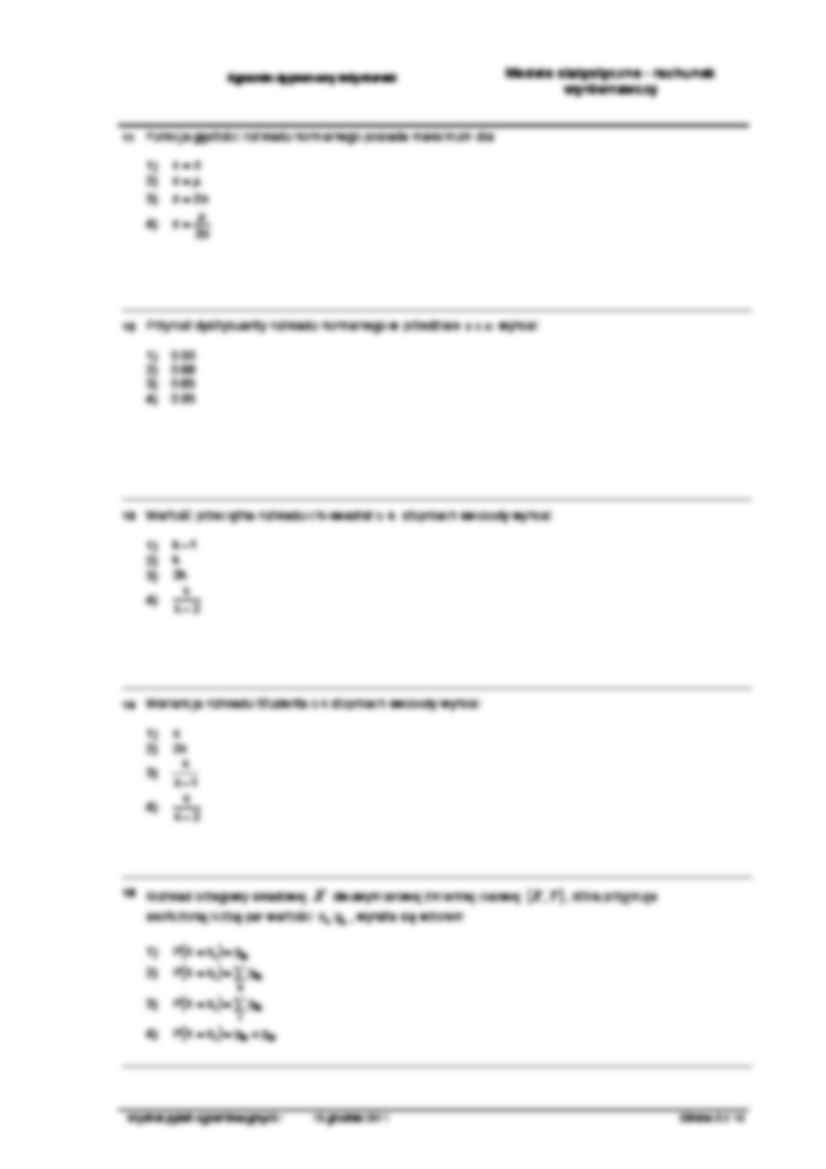  Modele statystyczne - rachunek  wyrównawczy  - strona 3