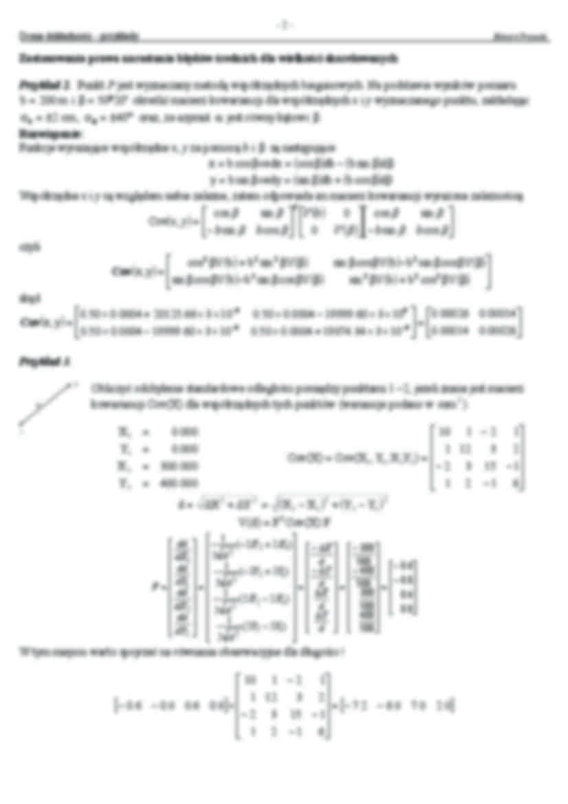 Ocena dokładności - przykłady - metoda dwubiegunowa - strona 2