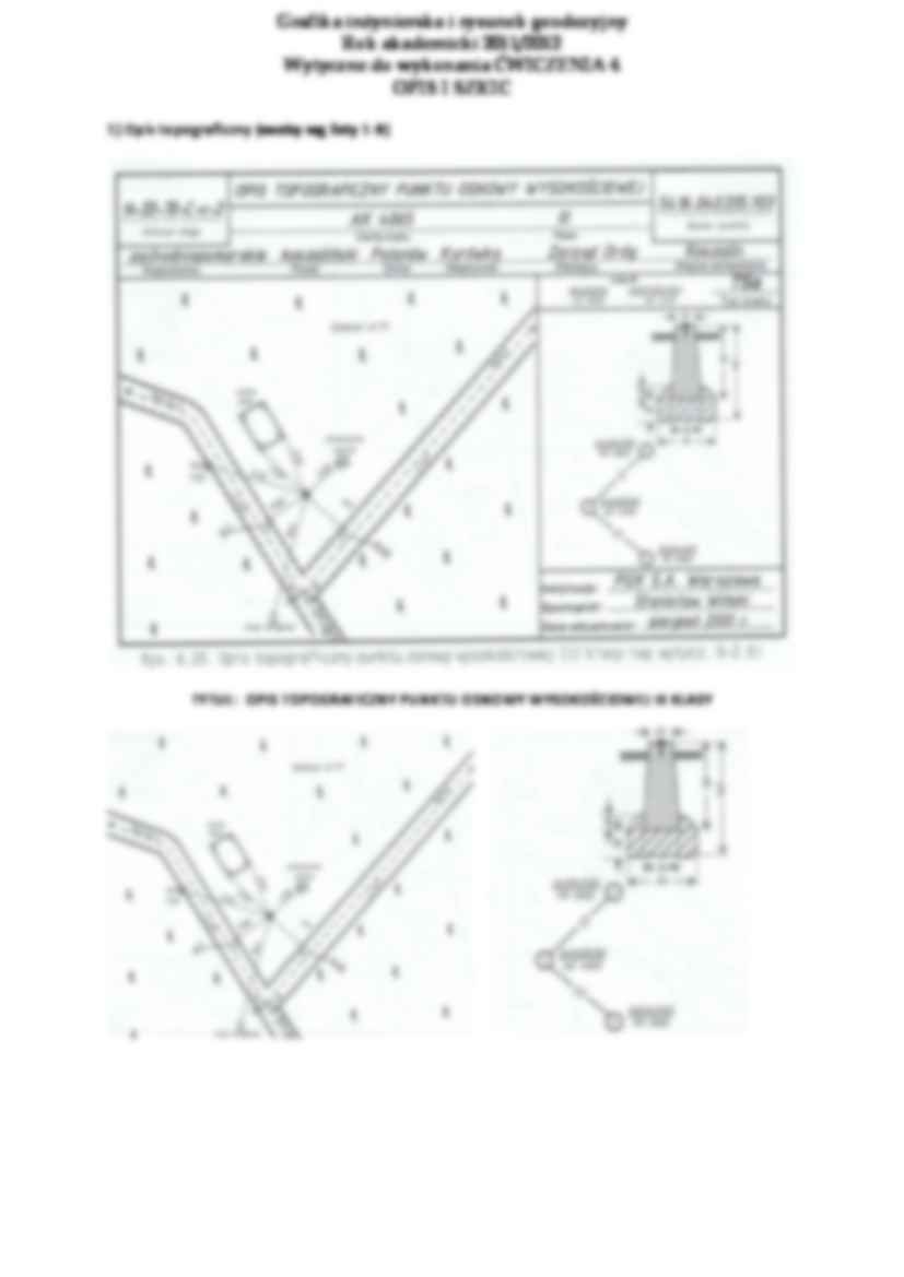Grafika inżynierska i rysunek geodezyjny - wzór arkusza - strona 2
