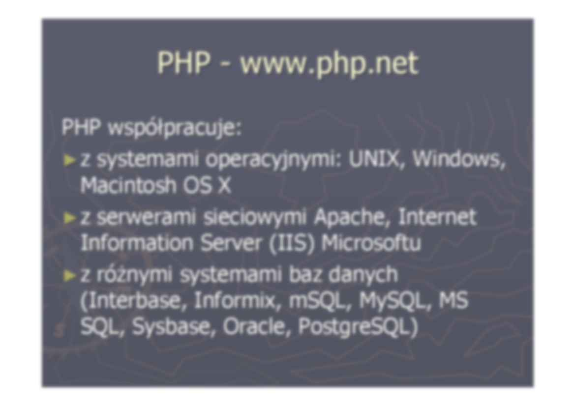 PHP - prezentacja - strona 2