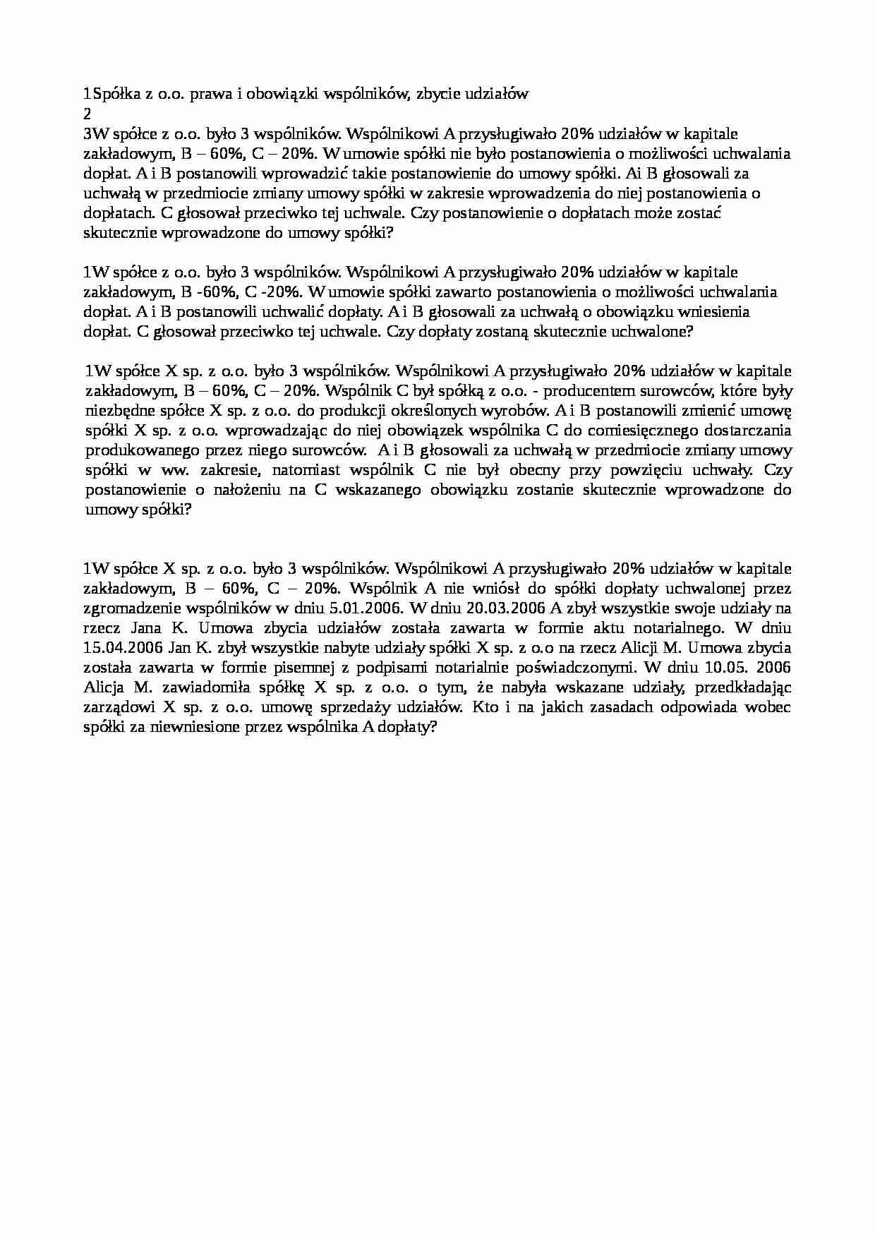 Kazusy sp. z o.o. prawa i  obowiązki - strona 1