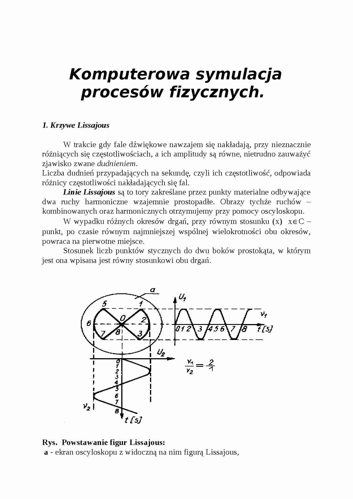 Komputerowa symulacja procesów fizycznych - strona 1