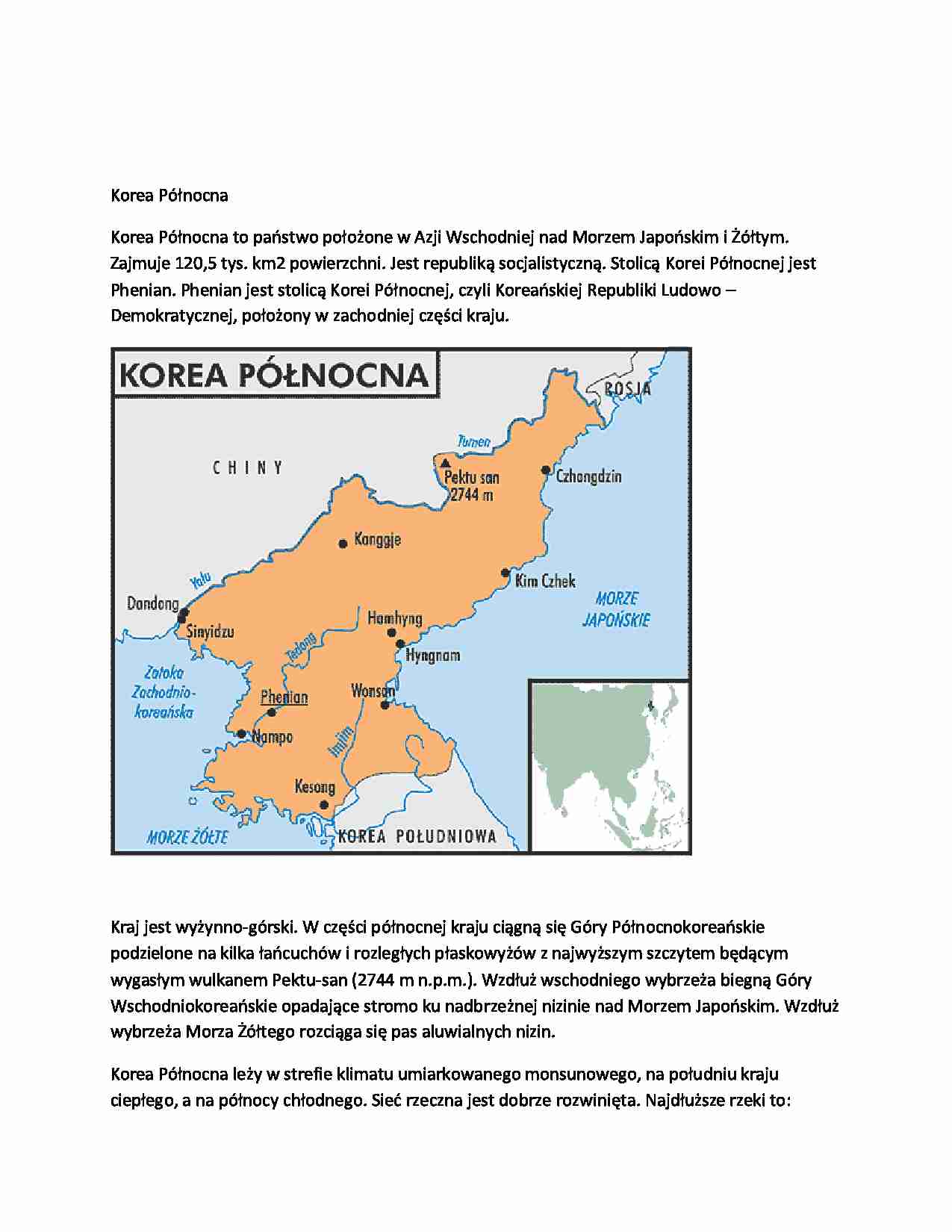 Projekt - Korea Północna - strona 1