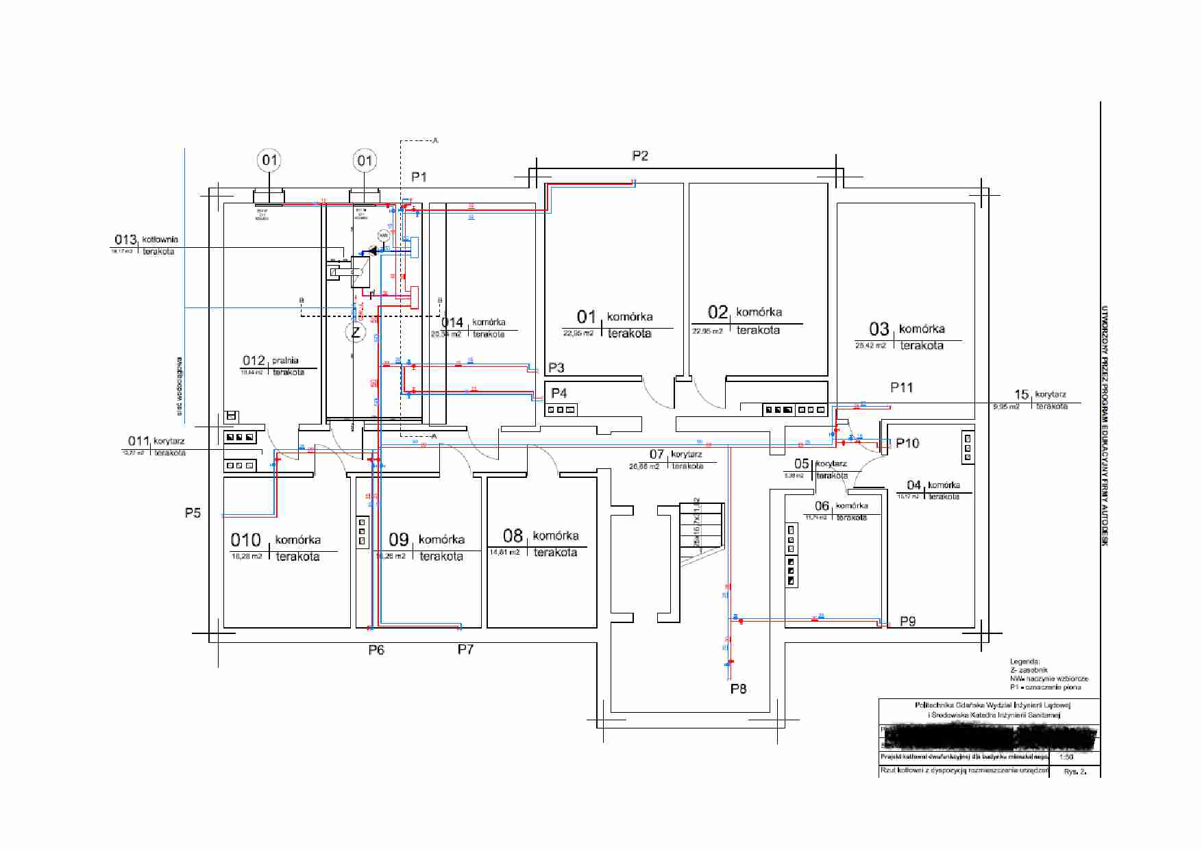 Projekt kotłowni dwufunkcyjnej dla budynku mieszkalnego-schemat - strona 1