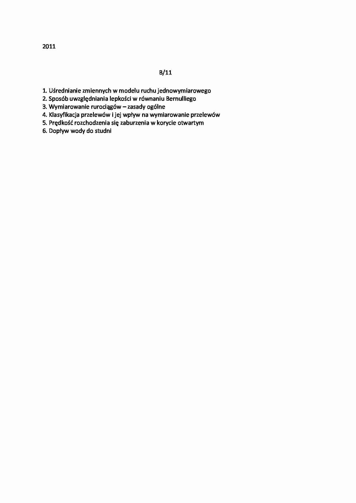 Hydraulika-egzamin z 2011 B11 - strona 1