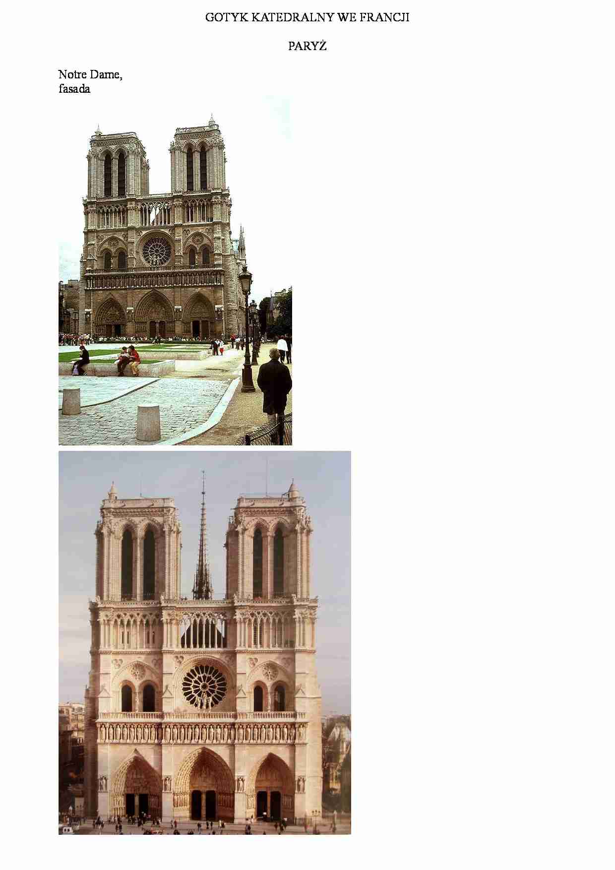 Gotyk katedralny we Francji-Paryż - strona 1
