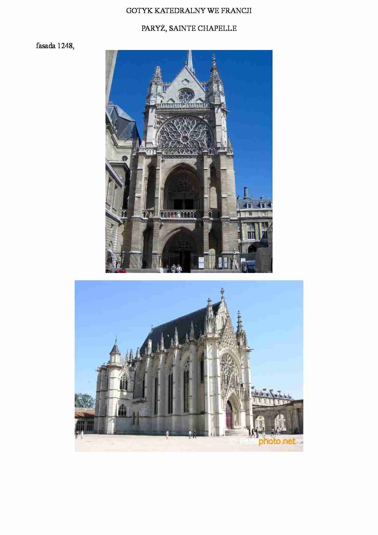 Gotyk katedralny we Francji-Sainte Chapelle - strona 1