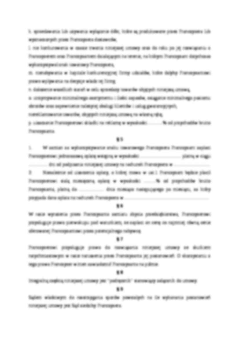 Wzór-Umowa franchisingu - strona 3