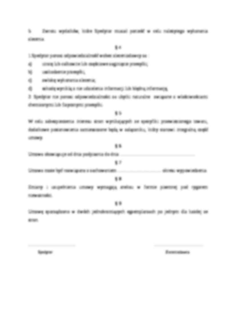 Wzór-Umowa spedycji - strona 2