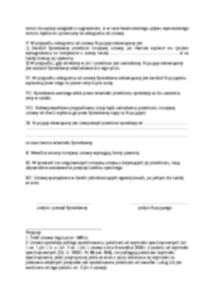 Wzór-Umowa sprzedaży na raty z zastrzeżeniem prawa własności - strona 2