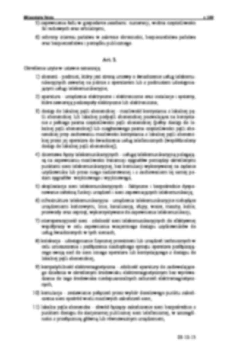 Ustawa o prawie telekomunikacyjnym - strona 2