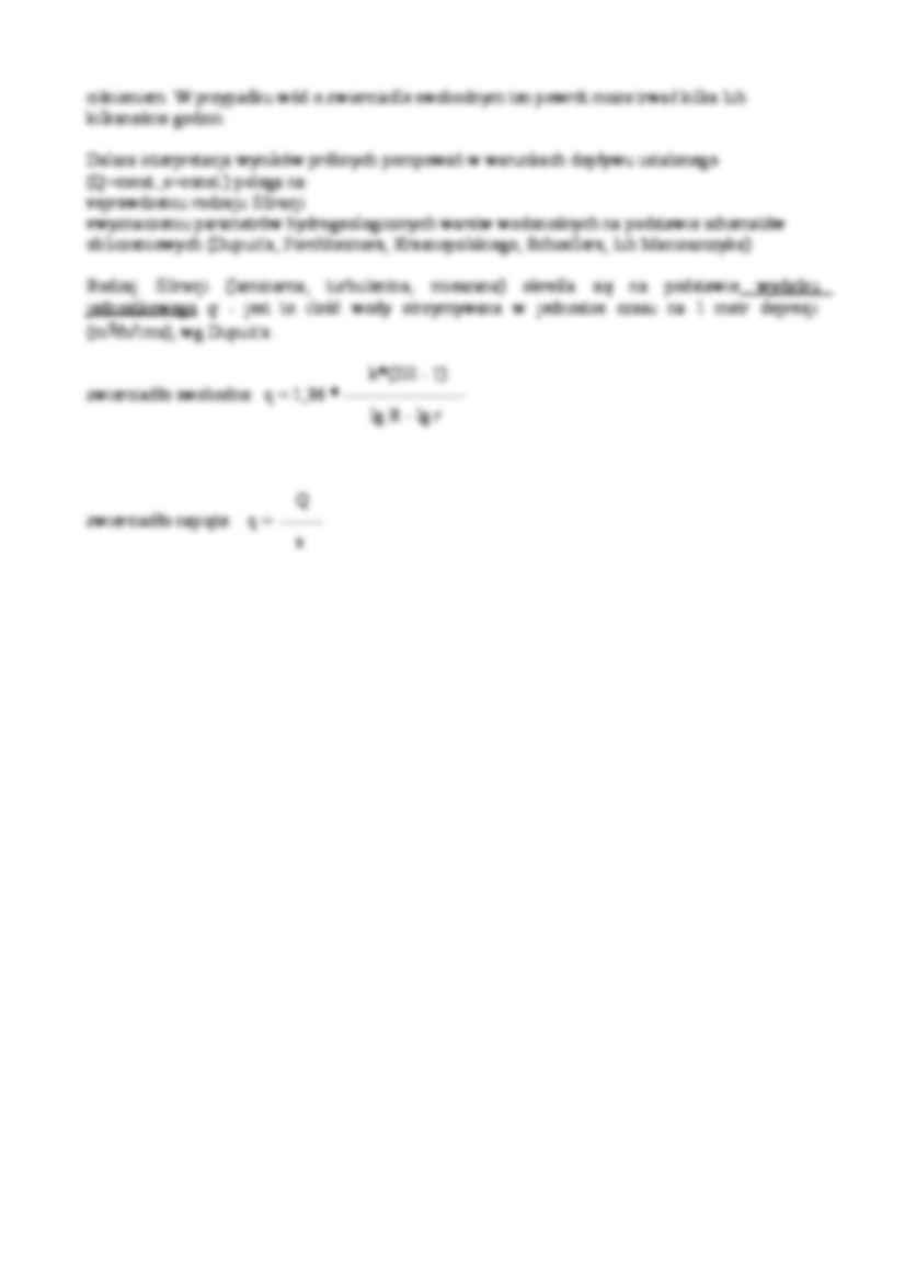 Metody wyznaczania współczynnika filtracji - strona 3
