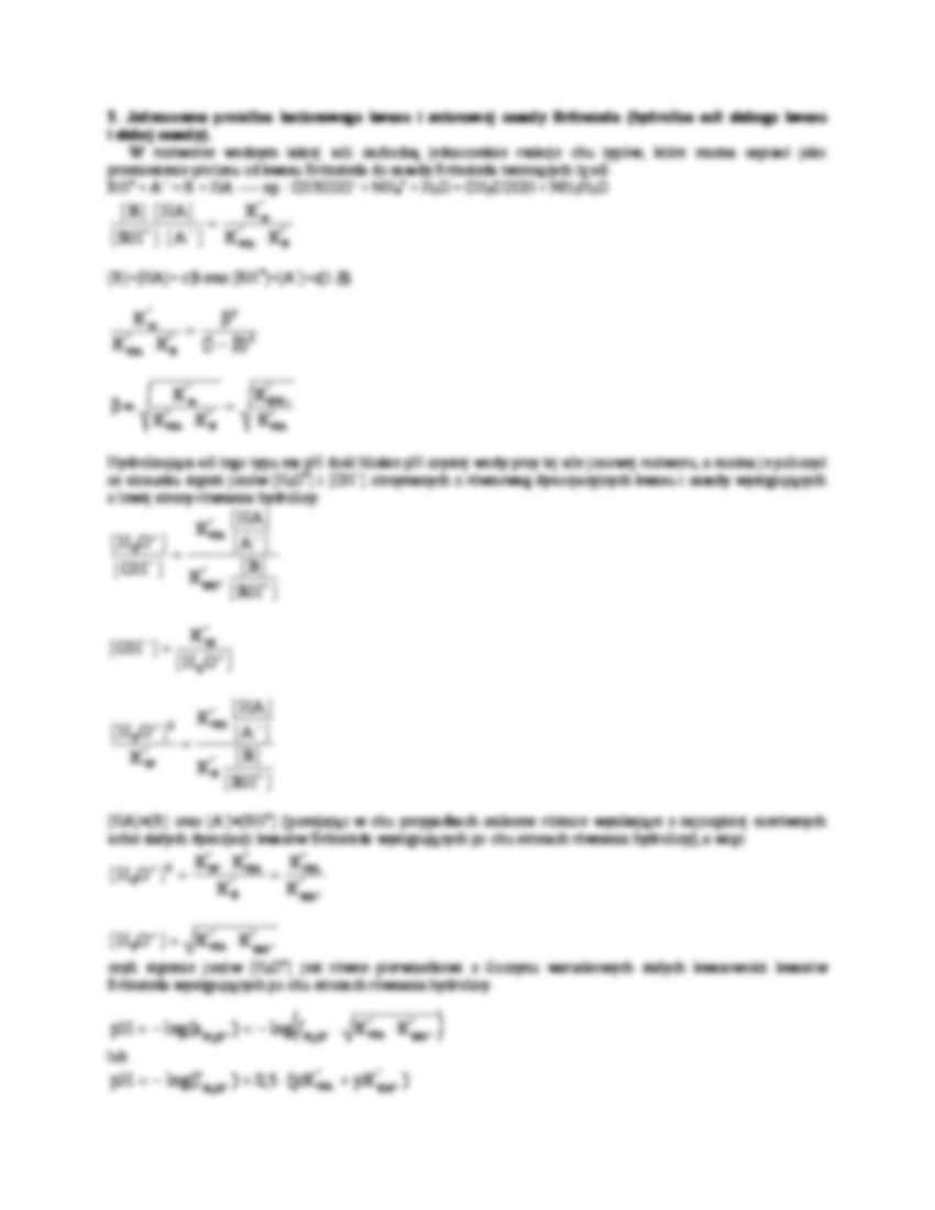 Protolityczne równowagi w roztworach soli -opracowanie - strona 3