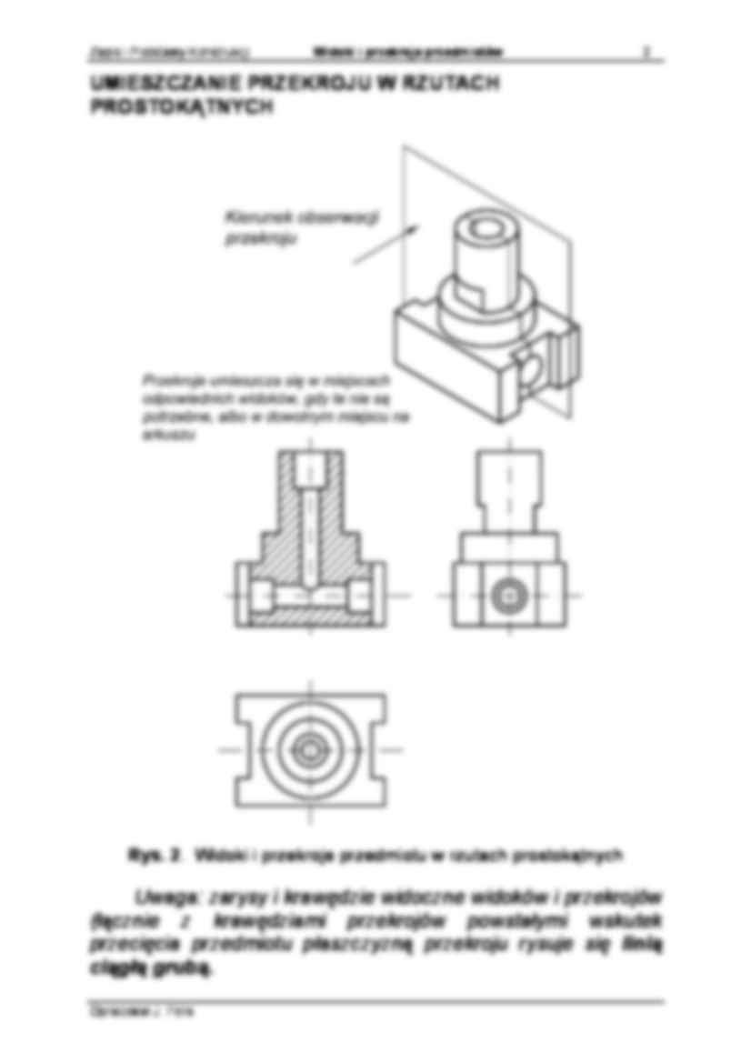 Widok i przekroje przedmiotów-opracowanie - strona 2