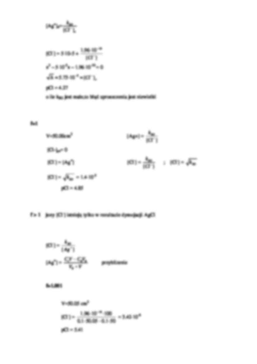 Chemia analityczna - Miareczkowanie strąceniowe - strona 3