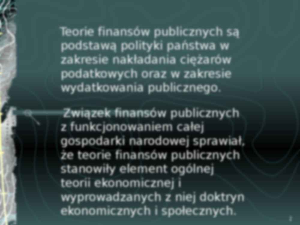 Teorie finansów publicznych - prezentacja - strona 2