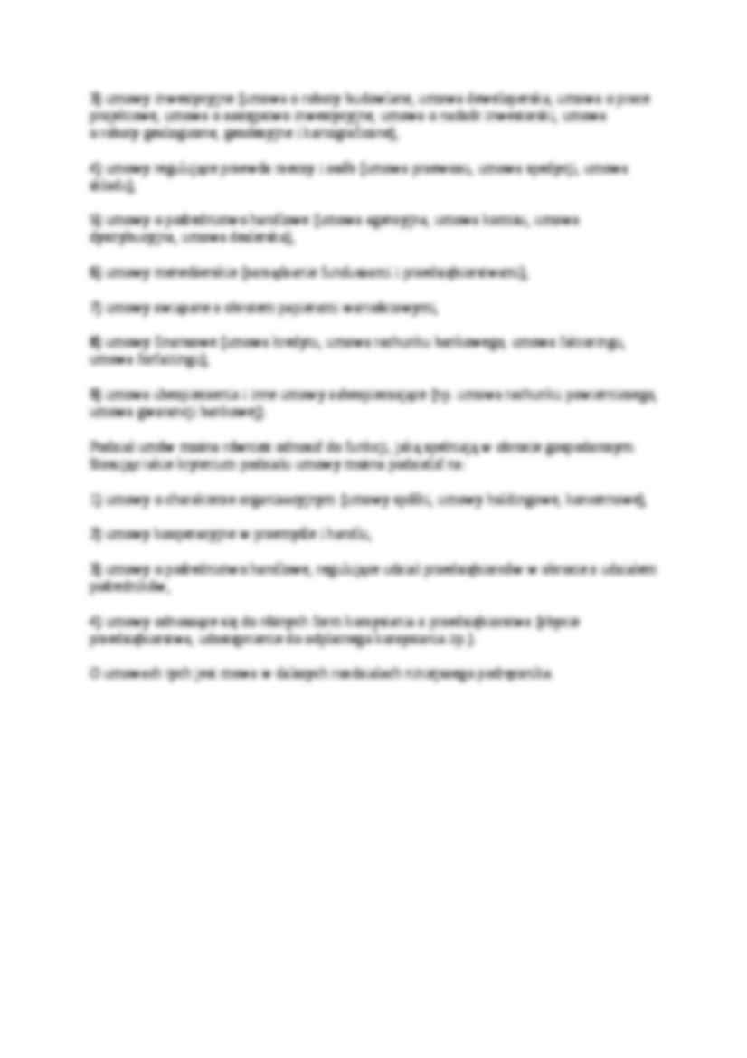Typologia i klasyfikacja umów handlowych - wykład - strona 3