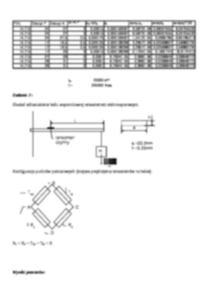 Pomiar odkształceń - metoda elektrycznych tensometrów - strona 3