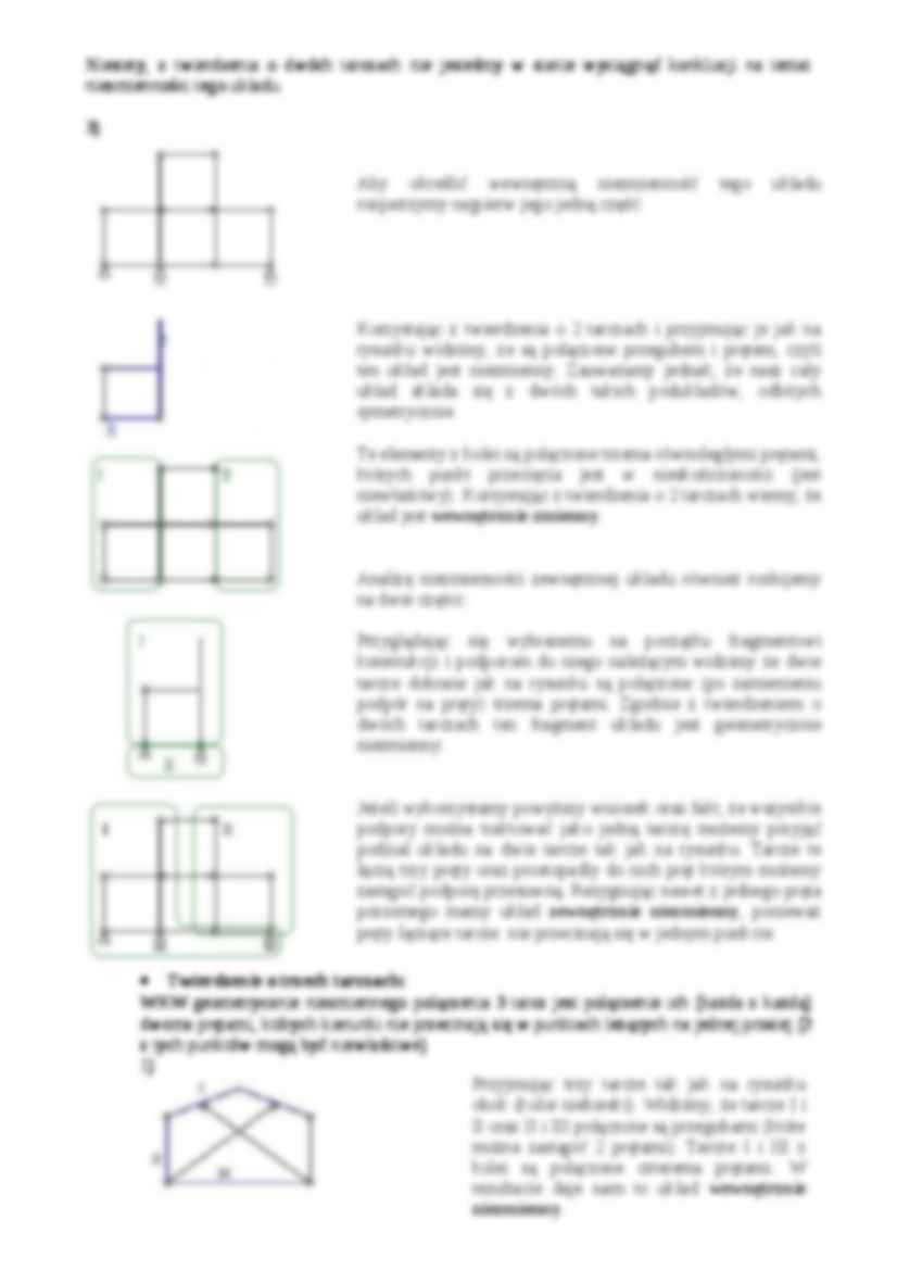 Geometryczna niezmienność układu - projekt 1 - strona 2