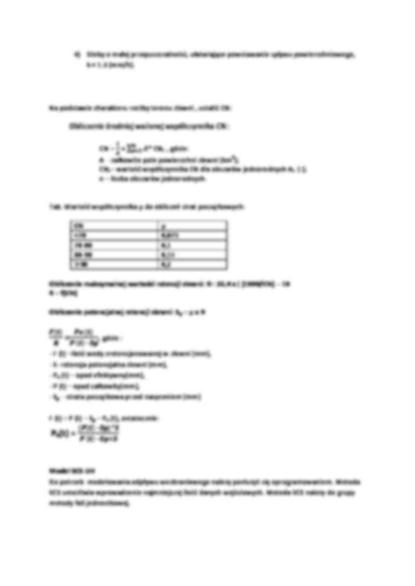 Obliczania hydrogramu jednostkowego - sprawozdanie - strona 3