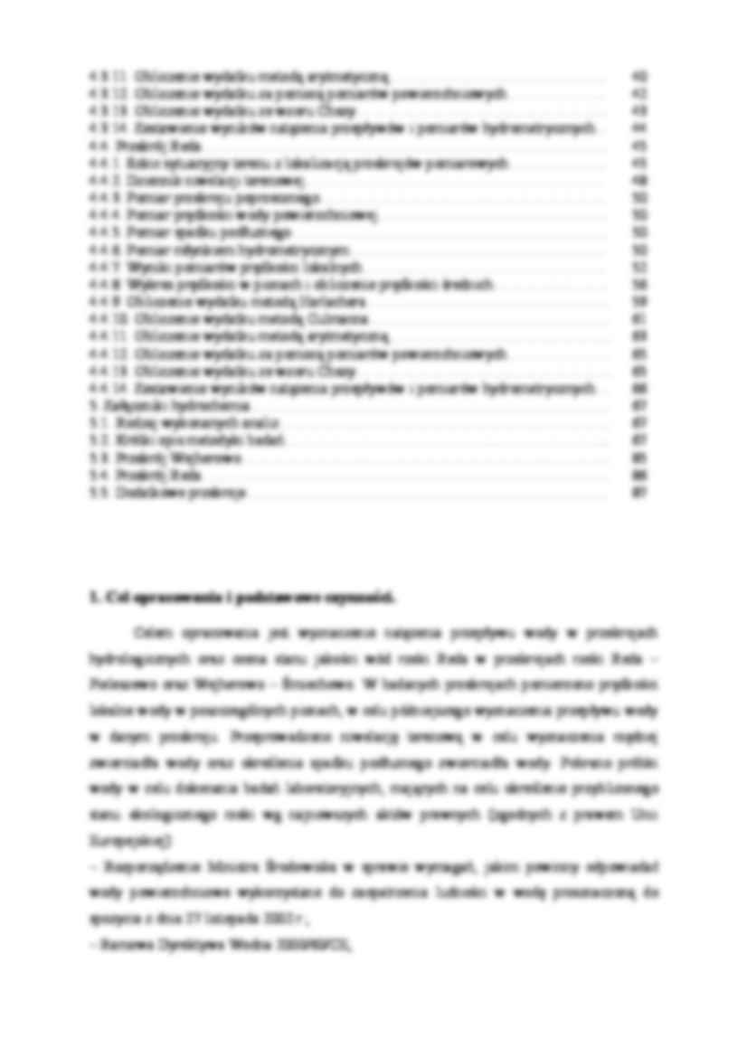 Praktyki hydrologicznej i hydrochemicznej - opracowanie - strona 3