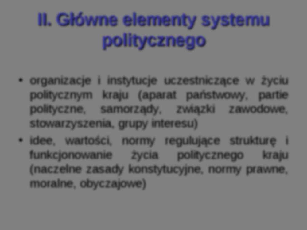 Pojęcie systemu politycznego - prezentacja - strona 3