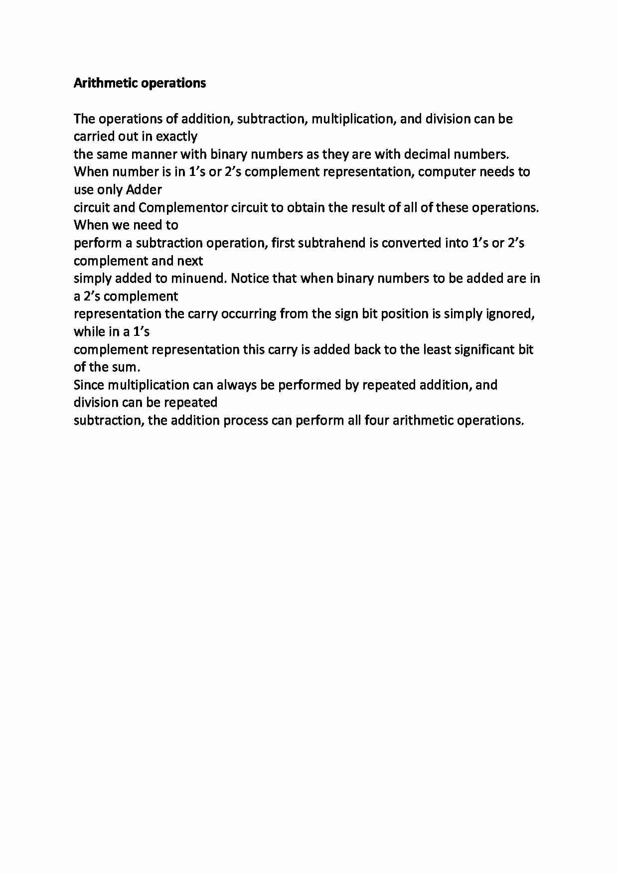Arithmetic operations - strona 1